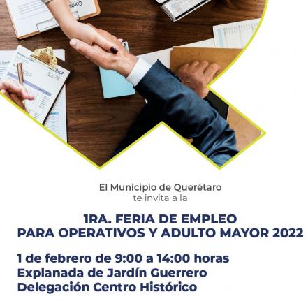 Lanzan convocatoria para emplear a adultos mayores en el municipio de Querétaro 
