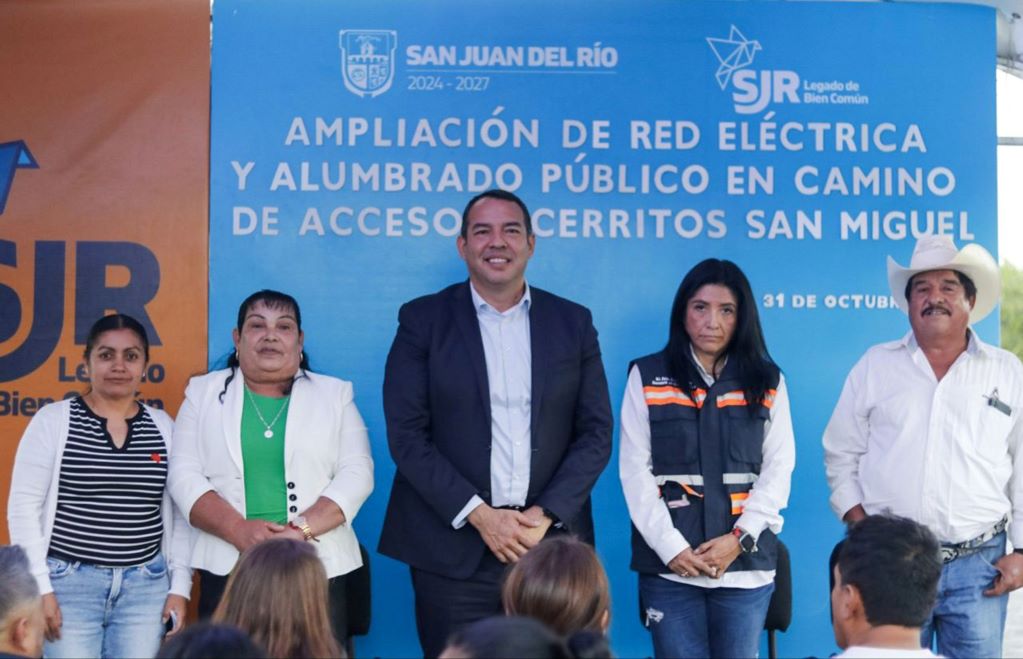 Entregan obras públicas en San Juan del Río. Foto: Especial