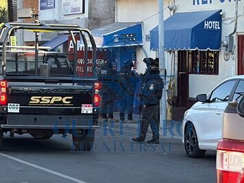 Autoridades federales realizan operativo en hotel de la colonia Casa Blanca, en Querétaro