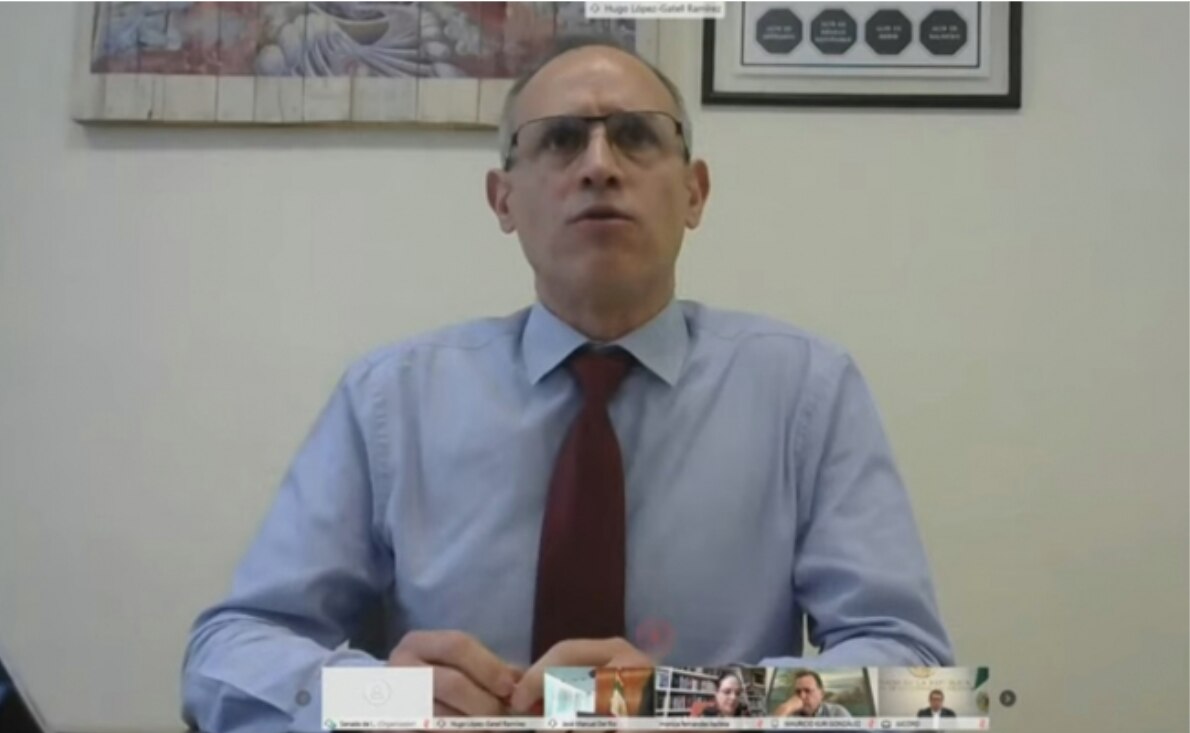 El subsecretario de Salud compareció ante senadores. Foto: Captura de pantalla