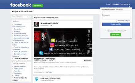 ¿Buscas empleo? usa Facebook para encontrarlo