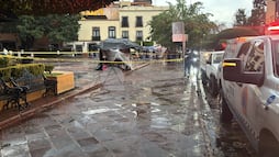 Explota transformador subterráneo en el Centro Histórico de Querétaro