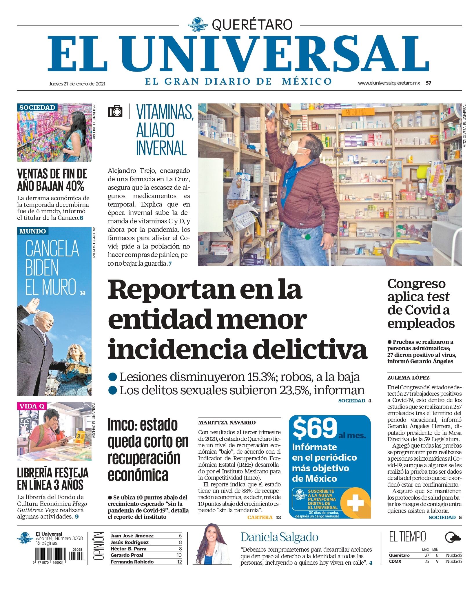 Portada 21 de enero de 2021