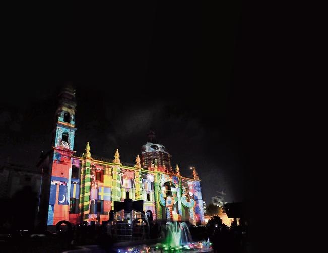 Magia navideña ¡con luz y color!