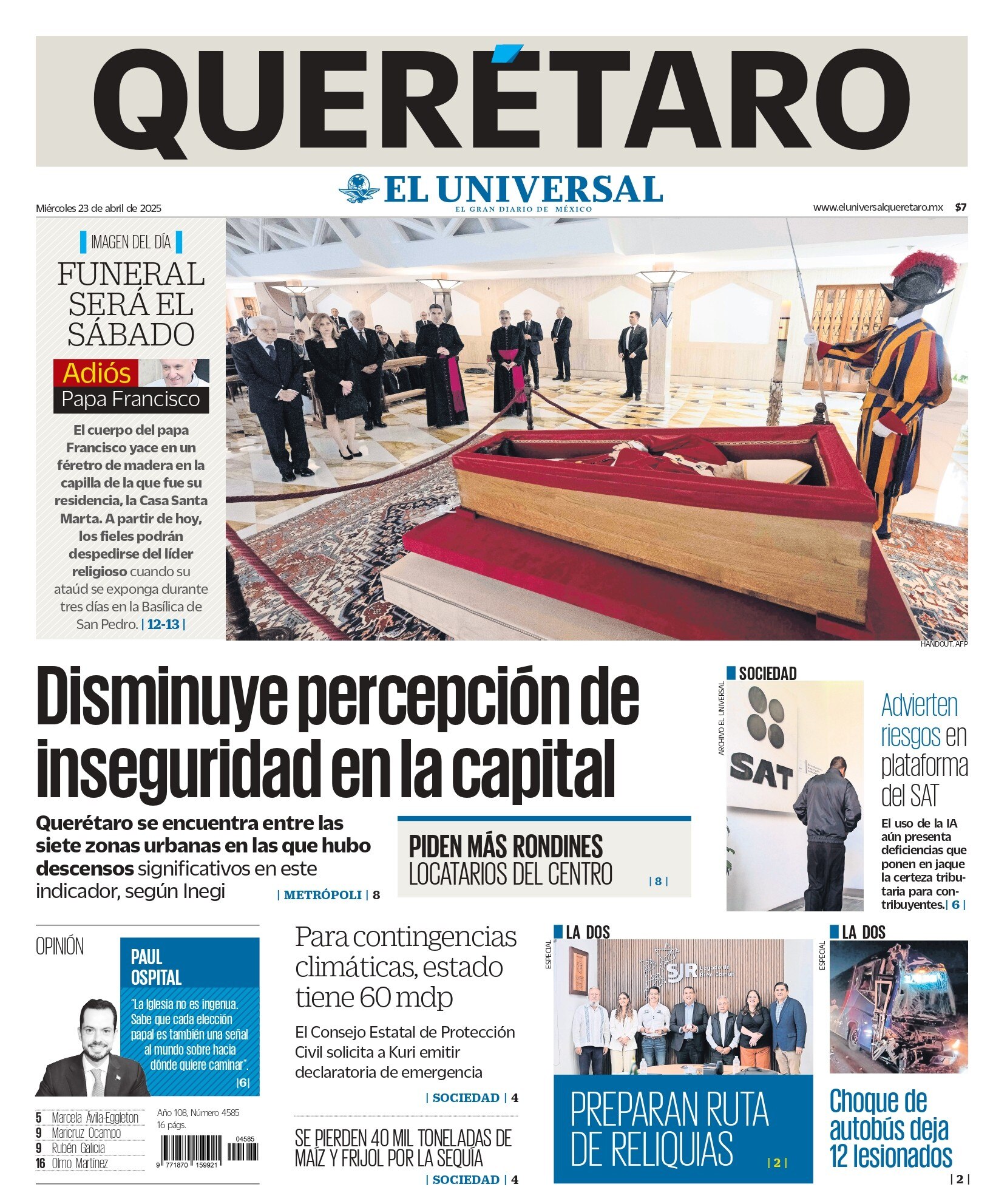 Portada 23 de abril de 2025