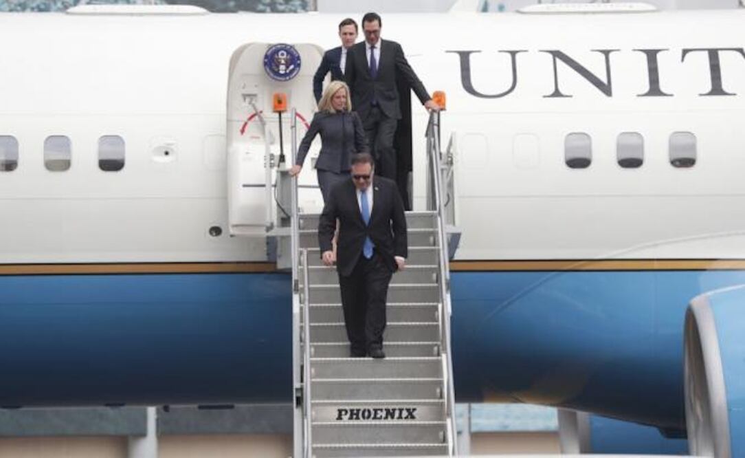 Mike Pompeo en visita a México. Foto: Luis Cortés / EL UNIVERSAL