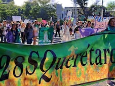 28S: Queretanas marchan por una vida libre de violencia sexual
