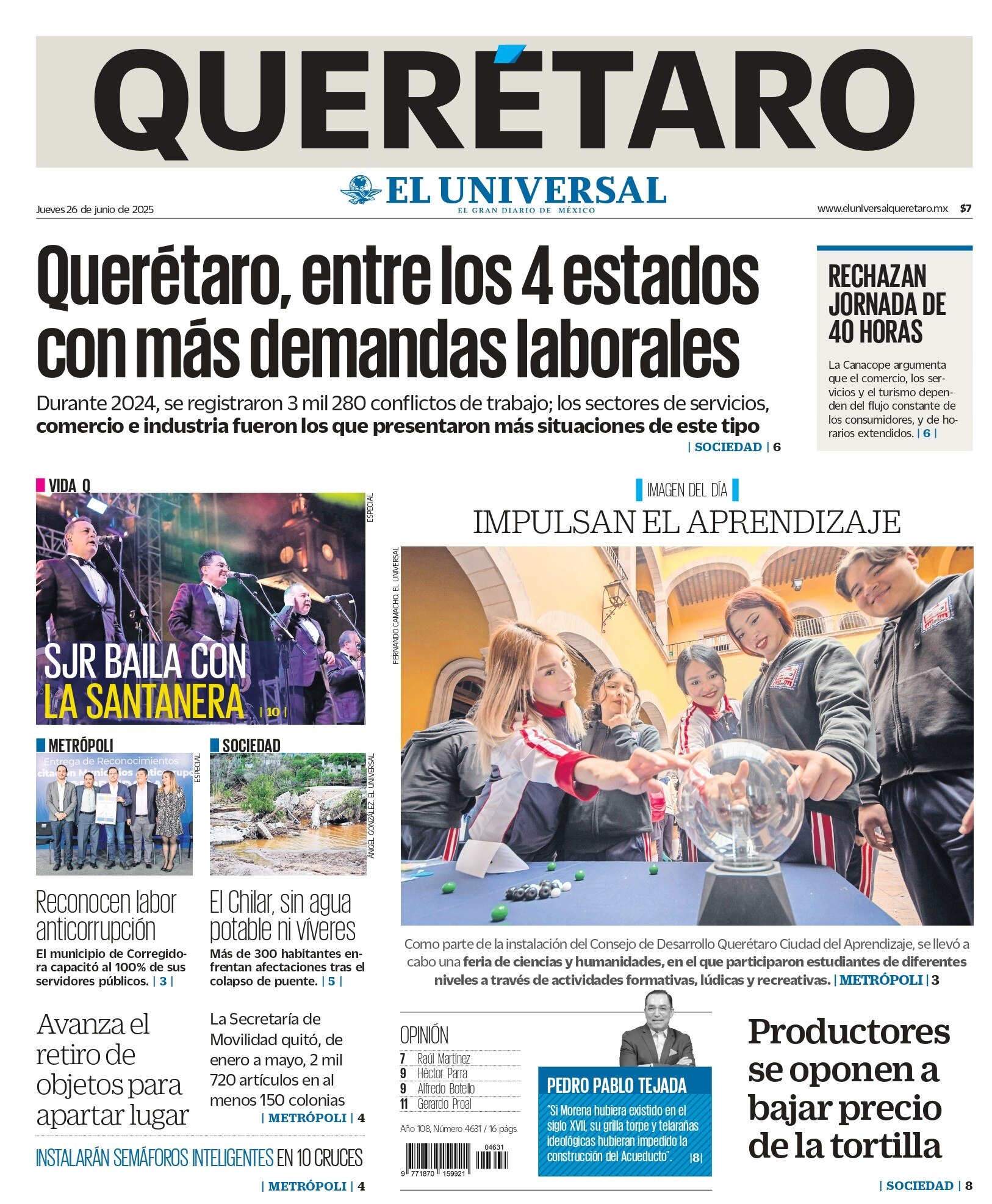 Portada 26 de junio de 2025