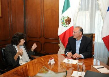 Recibe Gobernador a embajadora