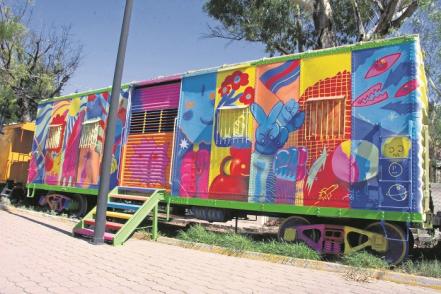 Así es la estación de tren que se convirtió en biblioteca, en Querétaro