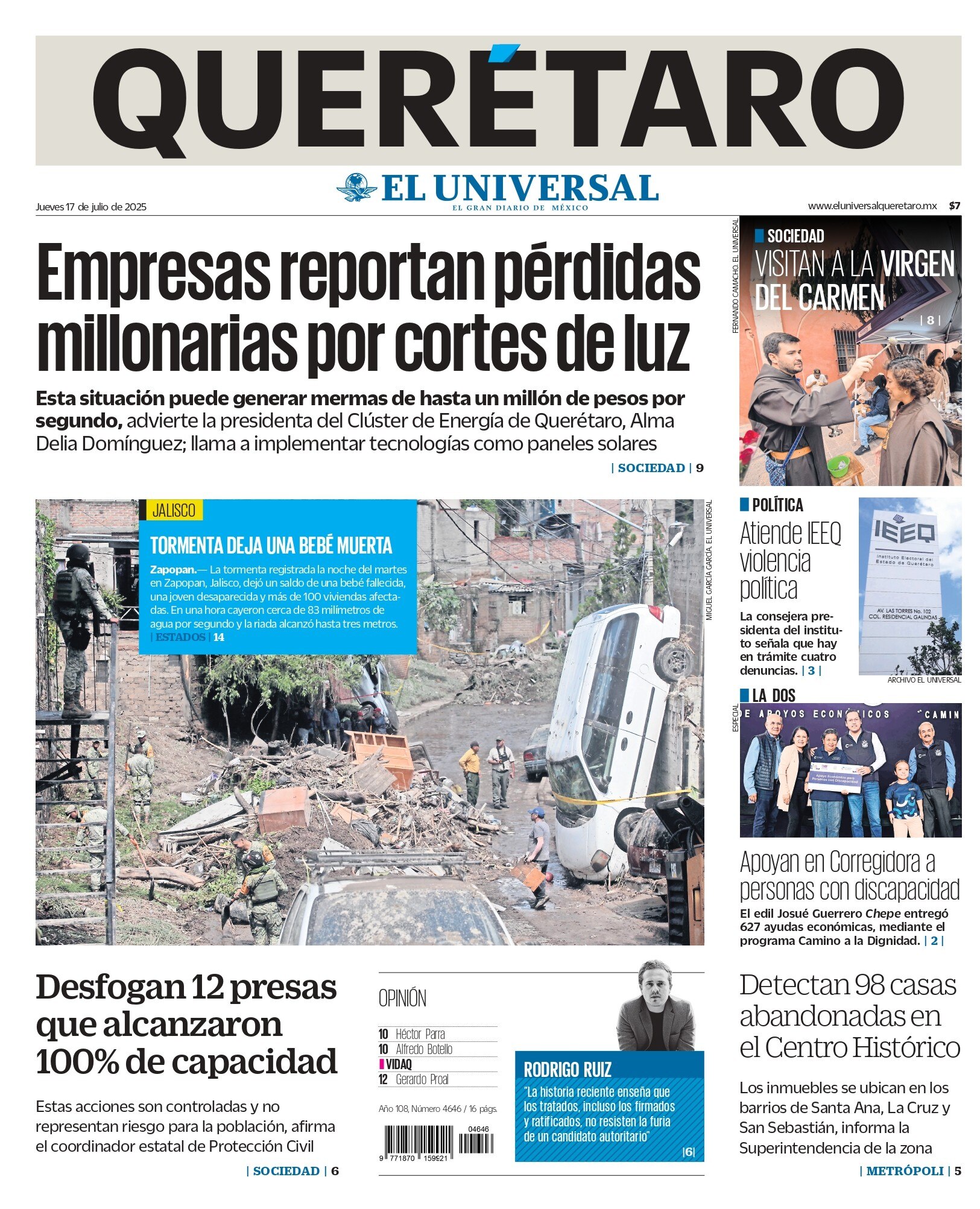Portada 17 de julio de 2025