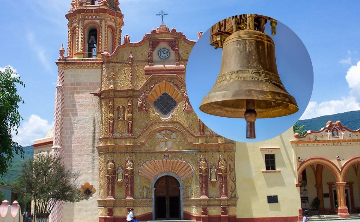 La campana que se burló de los españoles en Jalpan. Foto: Imagen de Dimitris Vetsikas en Pixabay y www.jalpan.travel