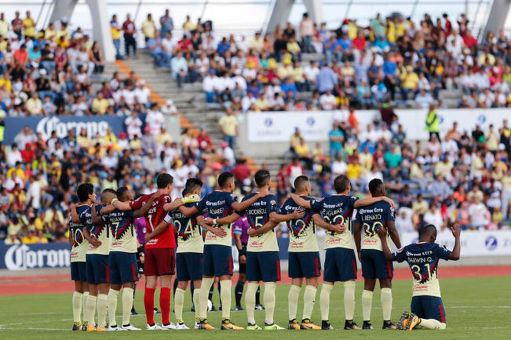 Los americanistas mostraron respeto por las víctimas en Barcelona. (IMAGO7)
