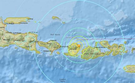 Se registra otro sismo en Lombok, Indonesia