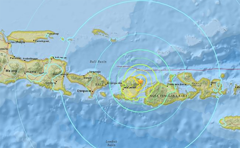 Se registra otro sismo en Lombok, Indonesia