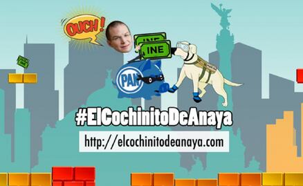 "Rebeldes" del PAN comparten juego virtual "El cochinito de Anaya"