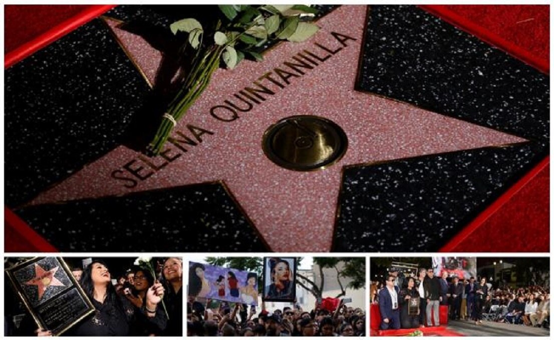 Selena Quintanilla brilla en el Paseo de la Fama de Los Ángeles