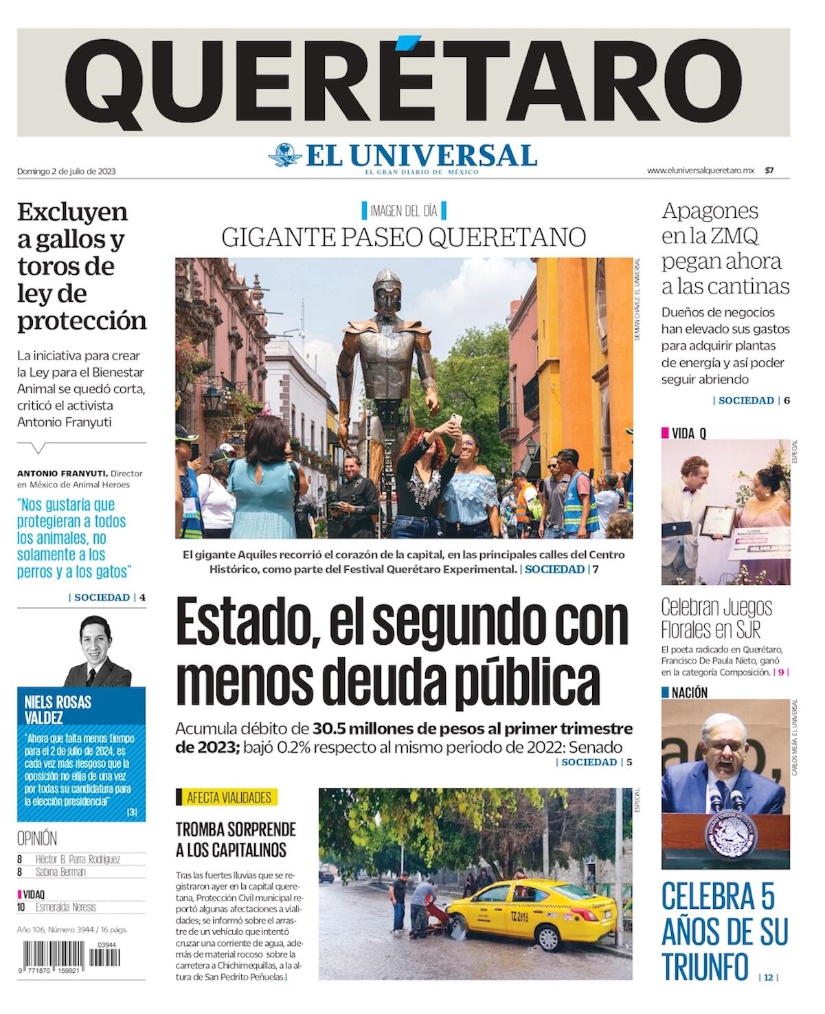 Portada 02 de julio de 2023