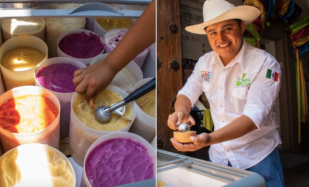 Don Chay, el comerciante que refresca con nieves artesanales de Jalpan