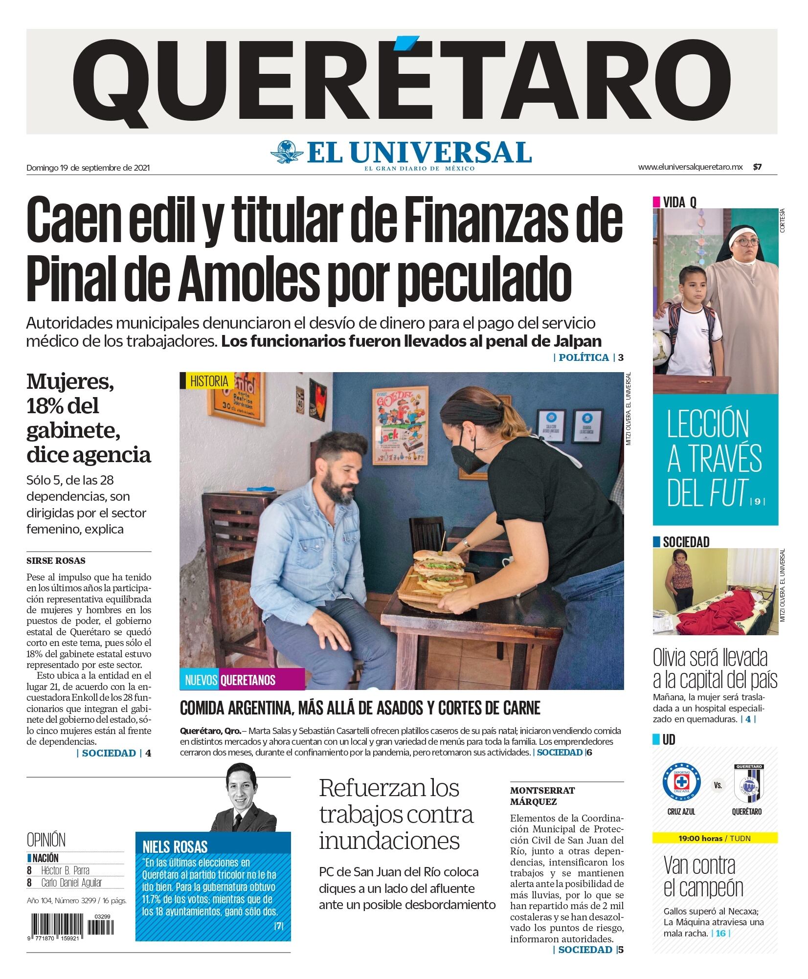 Portada 19 de septiembre de 2021