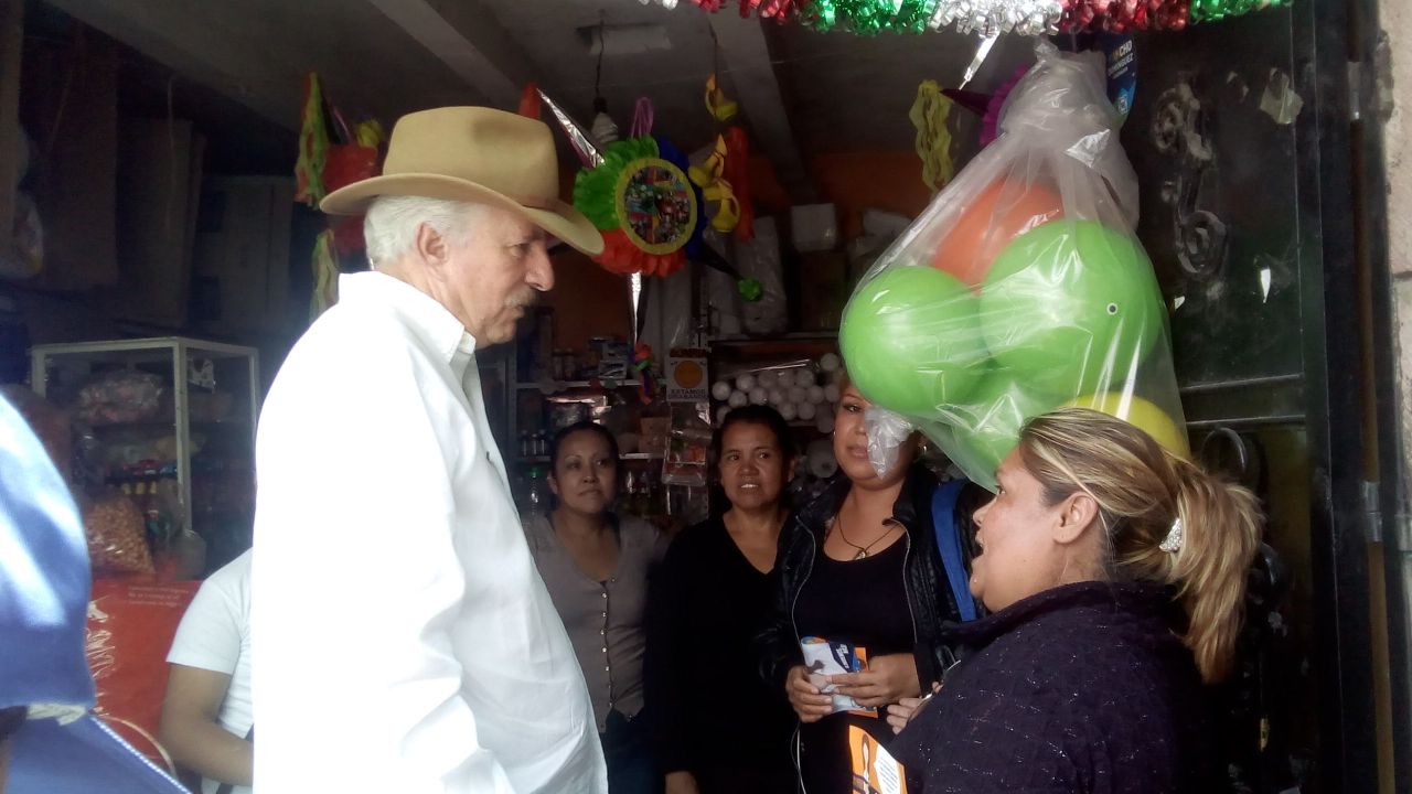 El candidato por el Partido Acción Nacional tuvo cercanía con los comercios del municipio