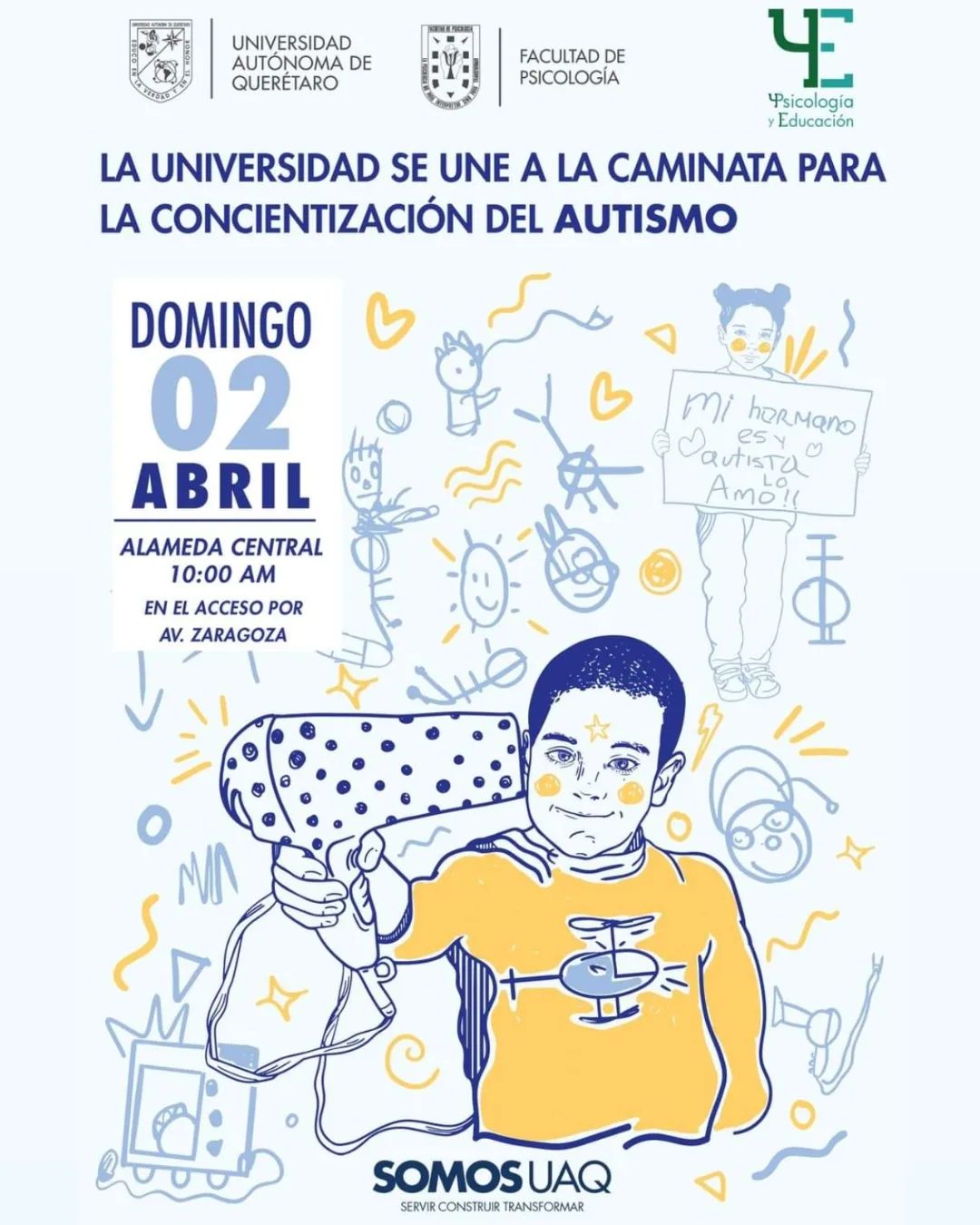 Realizan caminata para la concientización del autismo