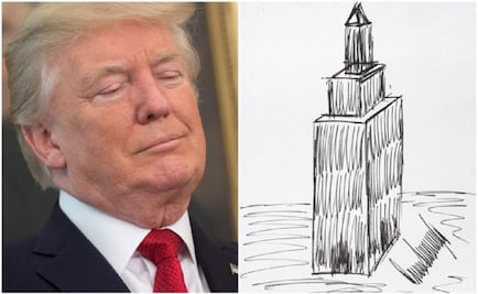 Subastan en 16 mil dólares dibujo hecho por Trump