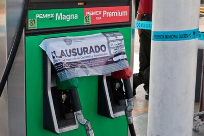 Inmoviliza Profeco gasolinera en Querétaro