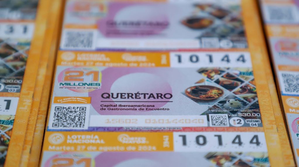 Lanzan billete de lotería para celebrar la gastronomía queretana