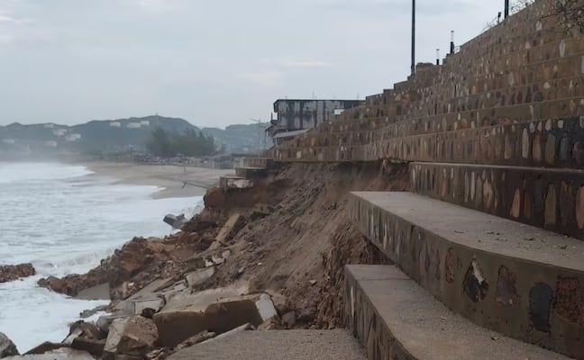 Lluvias destruyen teatro al aire libre en Salina Cruz, Oaxaca; costó 54 mdp