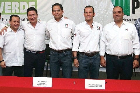 PVEM y CNOP firman convenio ambiental