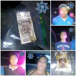 Aseguran a cuatro personas por pago de billetes falsos