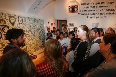 Niños del CAS Carmelita Ballesteros exponen obras de arte