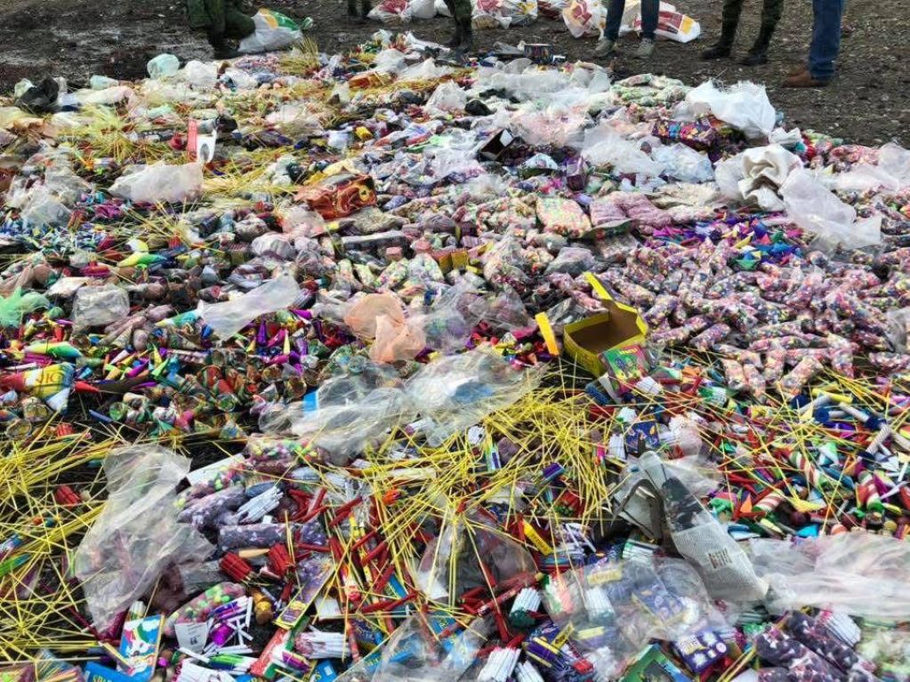 Investigan quema de pirotecnia en Hércules; podrían aplicar sanciones. Foto: Especial