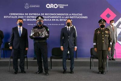 Gobernador de Querétaro destaca labor de elementos de seguridad 