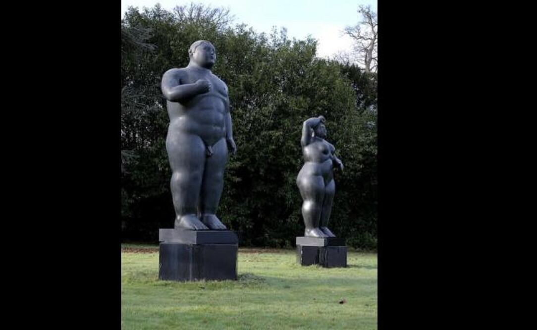 "Adán y Eva" es un conjunto escultórico de Fernando Botero. Foto: bonhams.com