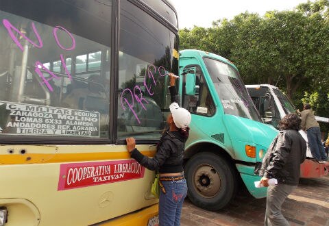 Reunión con checadores de transporte
