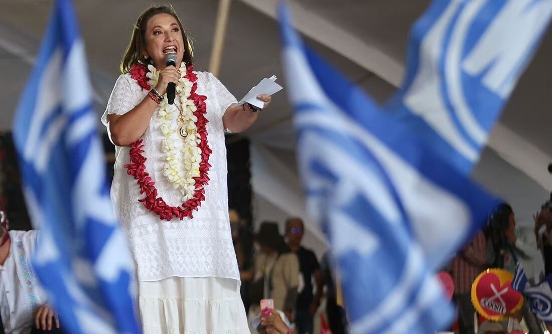 Evento masivo de Xóchitl Gálvez en la ciudad de Coatzacoalcos, perteneciente al Estado de Veracruz. Foto: Berenice Fregoso / EL UNIVERSAL