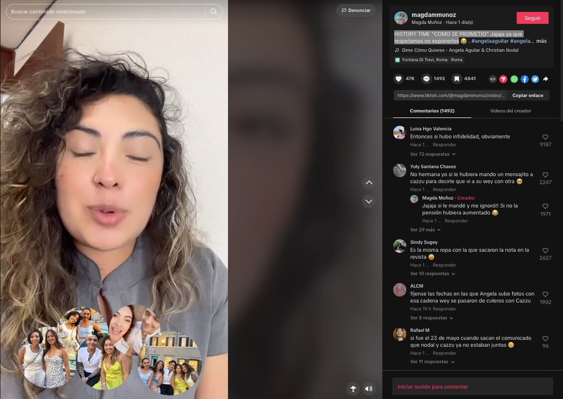 Foto: Captura de pantalla Tiktok @magdammunoz/