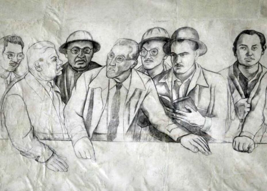Rescatan bocetos de Diego Rivera