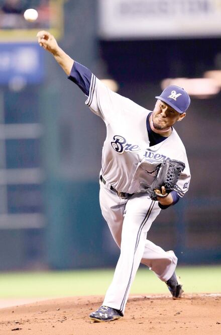 Gallardo, sin decisión ante Astros