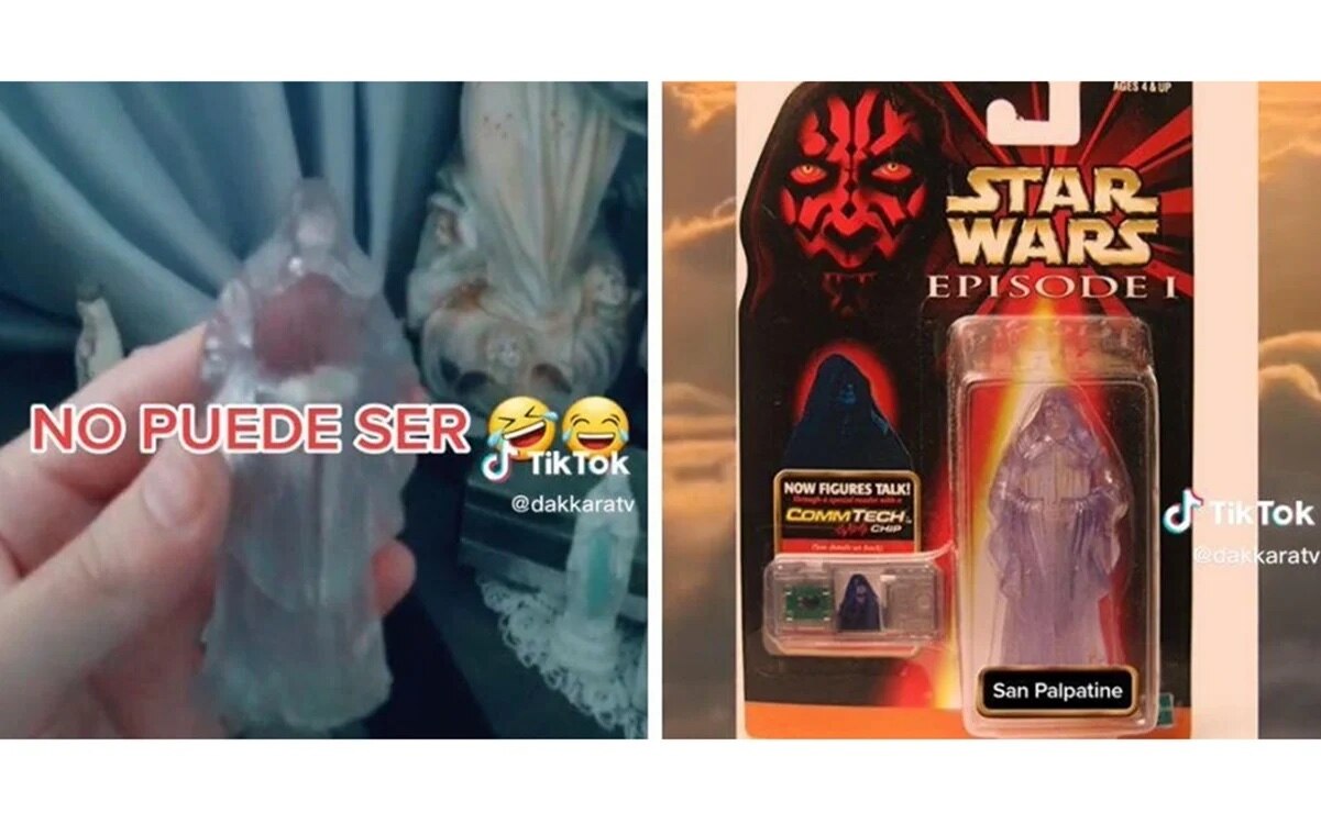 Viral. Abuelita confunde a juguete de villano de Star Wars con santo y le reza durante 15 años