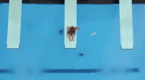 Mexicana sufre resbalón durante clavado y recibe cero de calificación