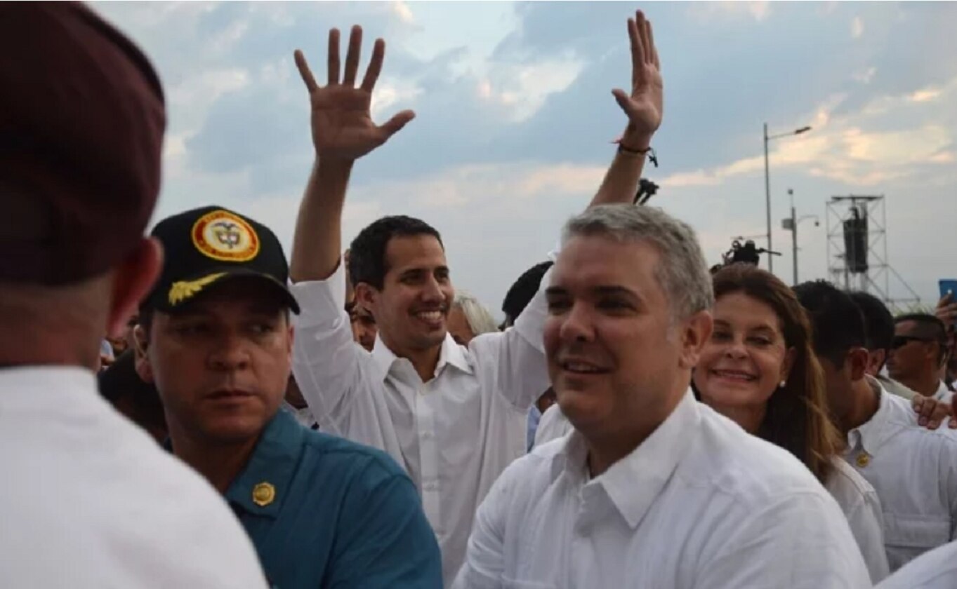 Juan Guaidó asistió al concierto "Venezuela Aid Live" en Colombia