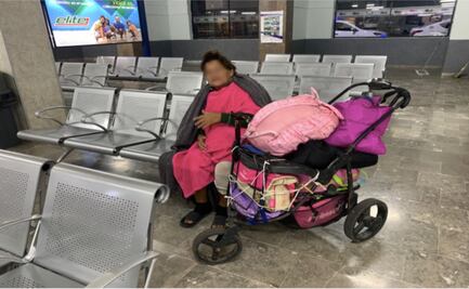 Hija abandona a su madre diabética en una central camionera de Sonora