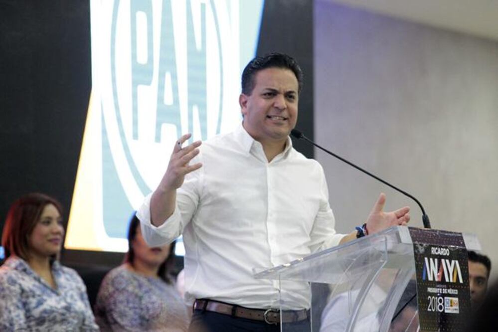 El presidente del Comité Ejecutivo Nacional del PAN, Damián Zepeda Vidales, asistió a una reunión con la militancia del blanquiazul. Foto: Demian Chávez