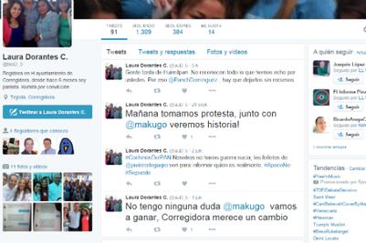 Denuncia regidora cuenta falsa de Twitter