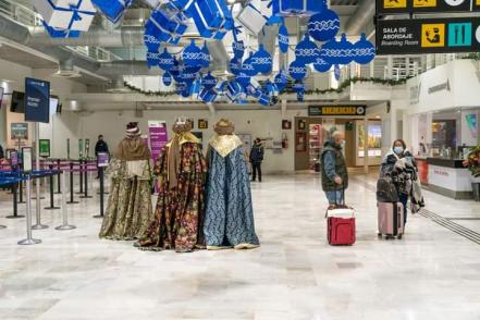 Captaron a los Reyes Magos en el Aeropuerto de Querétaro 