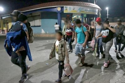 Primera carava migrante de 2020 Llega a la frontera de México