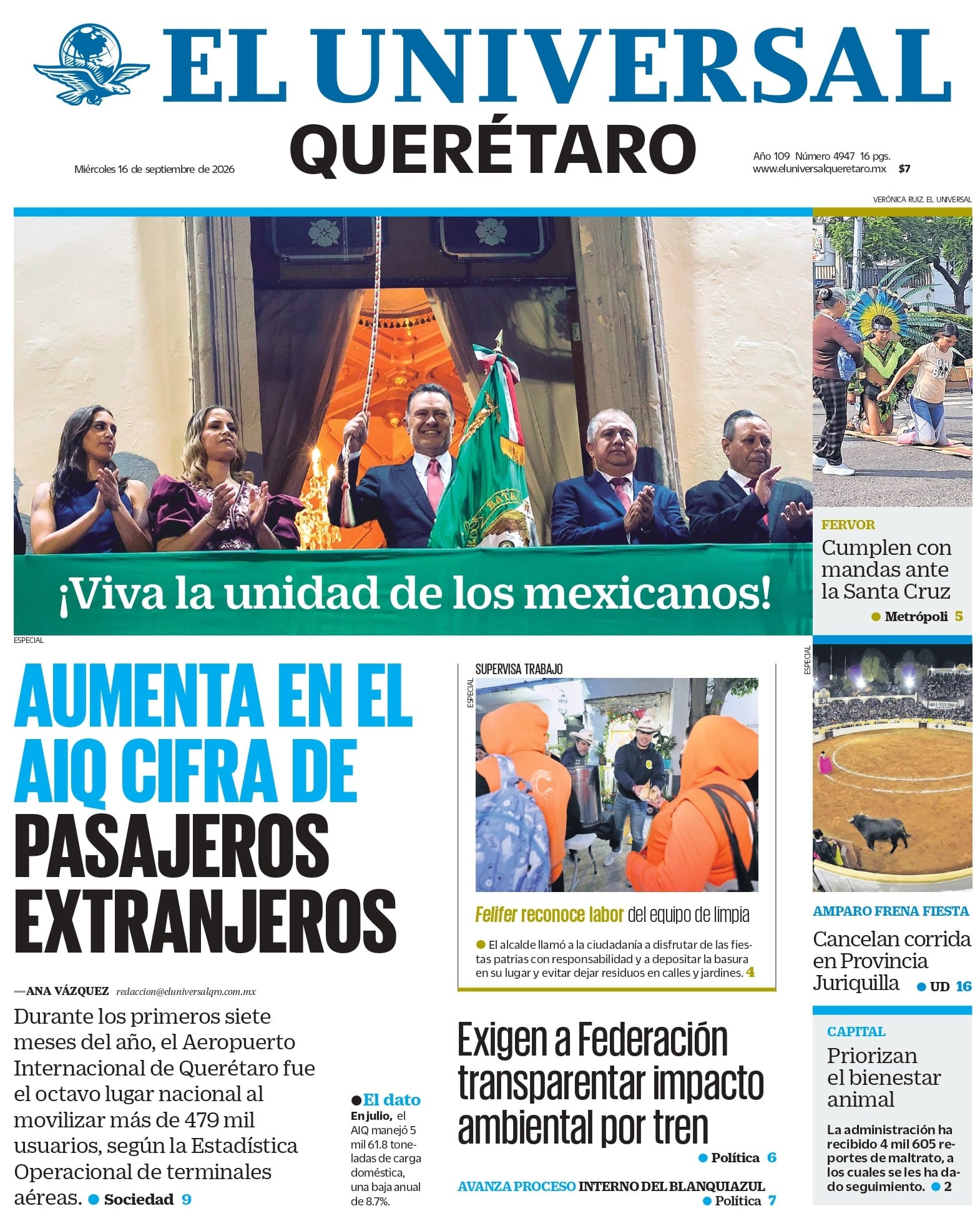 Foto. El Universal Querétaro